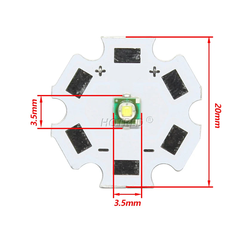 10pcs 1W 3W High Power LED Beads XP-E 3535 XPE Lamp Diode 3.5*3.5mm Full Spectrum Cool Warm White Green Deep Red660nm Royal Blue