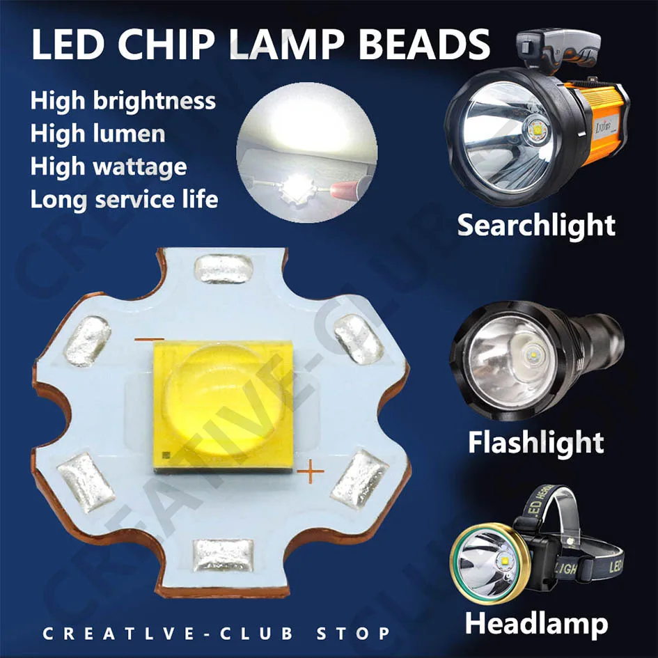 LED Lamp Beads XHP70 XHP90 XHP110 18W 24W 45W 72W LED Diodes DC3V DC6-8V DC24V LED For Flashlight Headlight DIY LED Accessories