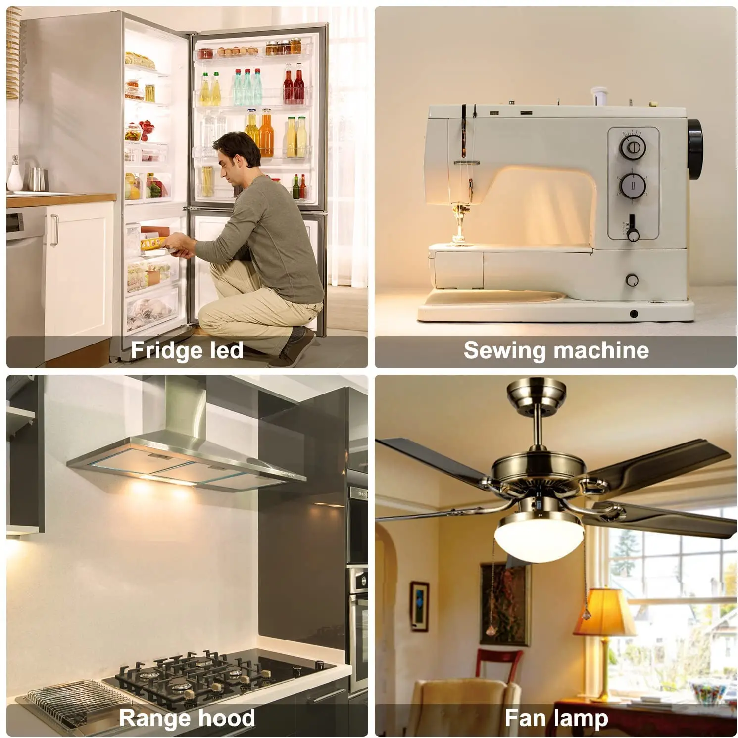 T20 2W Dimmable Edison Led Bulbs E12 E14 Tubular Led Filament Bulbs Tube Clear Glass 2200K Refrigerator Hanging Mini Night Lamps