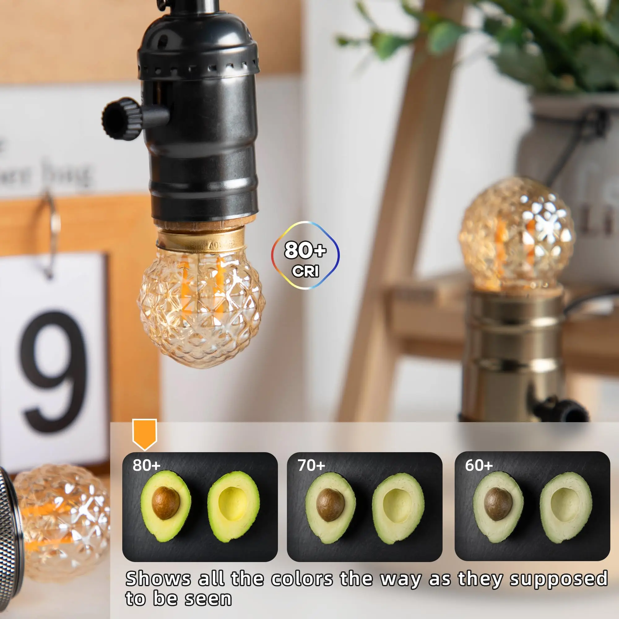 G40 E27 Low Watt 1W Led Night Bulbs Equal to 10 Watt Incandescent Bulb Dimmable Decorative Diamond Shaped Amber Glass Light Bulb