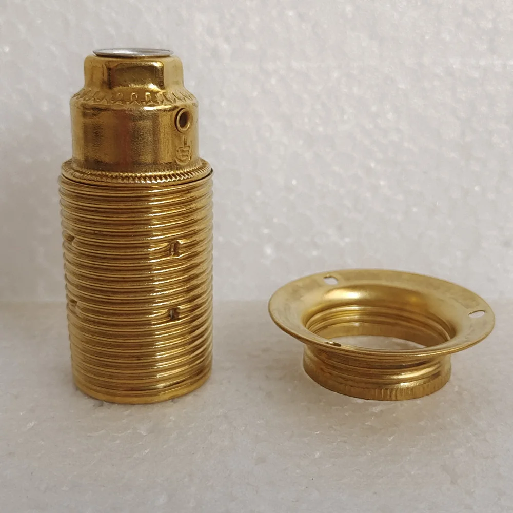 Vintage LED Lamp Hoder E14 DIY Industrial Pendant Light Bulb Base With Ring Retro Screw Socket Fitting Adapter Lampholder
