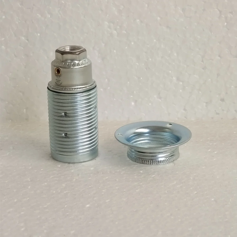 Vintage LED Lamp Hoder E14 DIY Industrial Pendant Light Bulb Base With Ring Retro Screw Socket Fitting Adapter Lampholder