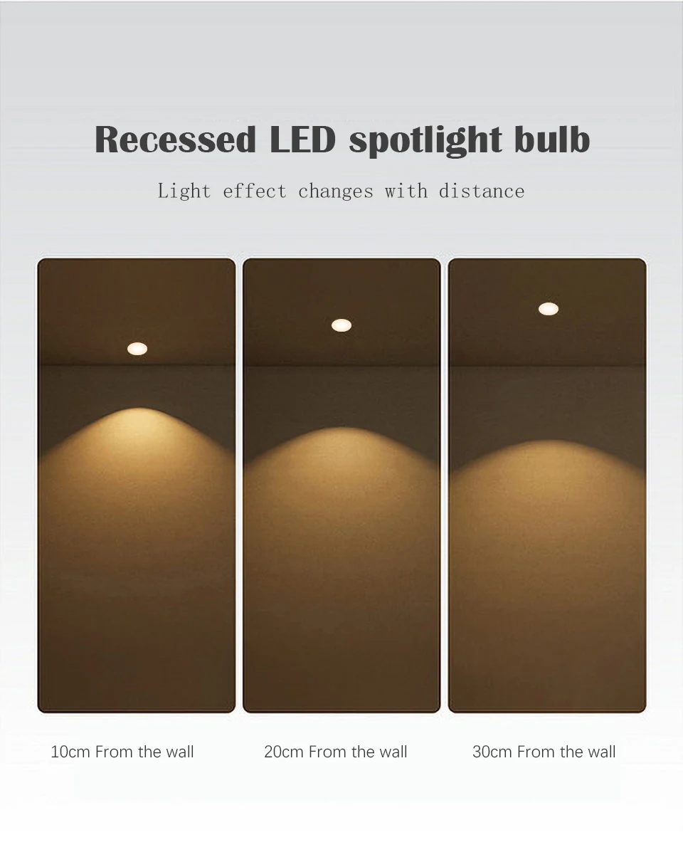 Gatetop Led Spotlight AC220V GU10 GU5.3 Bulb MR16 Spot Lighting Bulb Indoor Lighting Home Decoration Bulbs