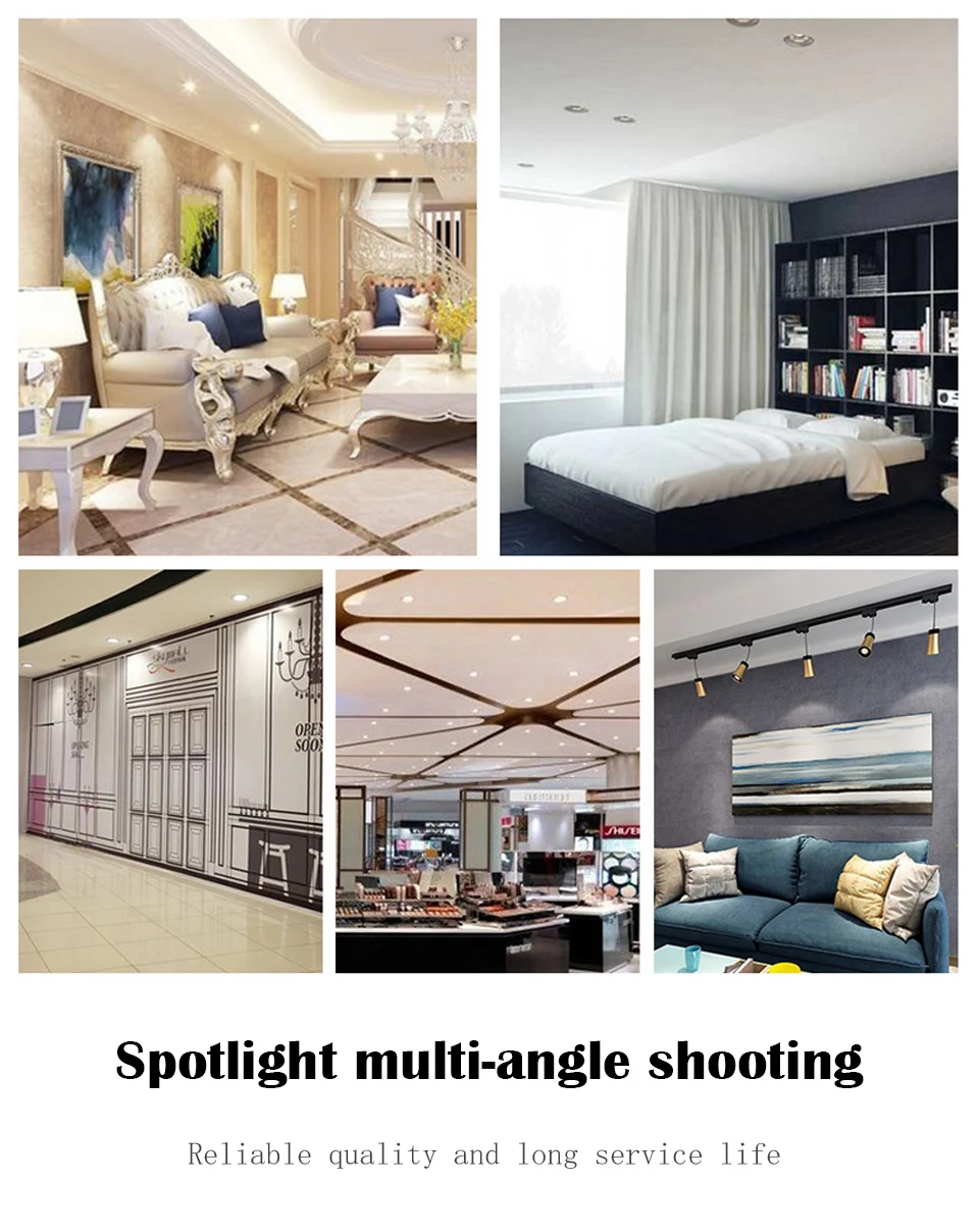 Gatetop Led Spotlight AC220V GU10 GU5.3 Bulb MR16 Spot Lighting Bulb Indoor Lighting Home Decoration Bulbs