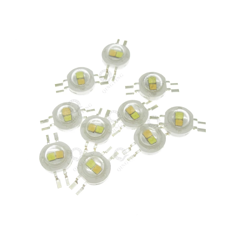 2*3W Bicolor Led Yellow White/Yellow Red/UV White/Red White/White Warm/ All Color Can Custom Produce for DIY Led Light