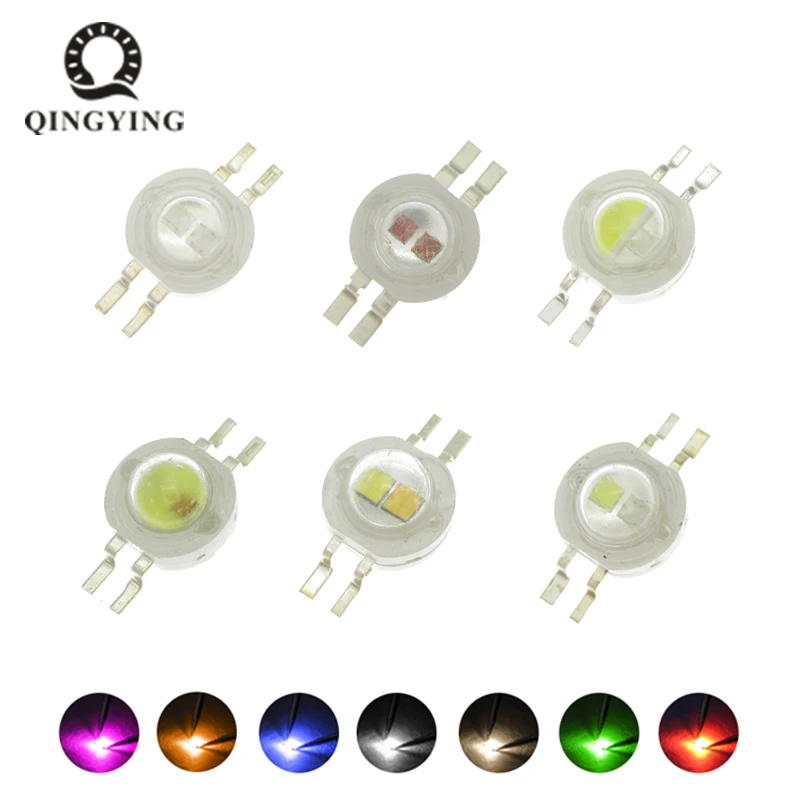 2*3W Bicolor Led Yellow White/Yellow Red/UV White/Red White/White Warm/ All Color Can Custom Produce for DIY Led Light