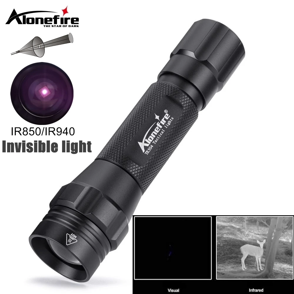 IR 850nm&940nm Latest Infrared Chip LED Zoom Night Vision Infrared Fill Light Tactical Hunting Zoom Flashlight IR Lighting Light