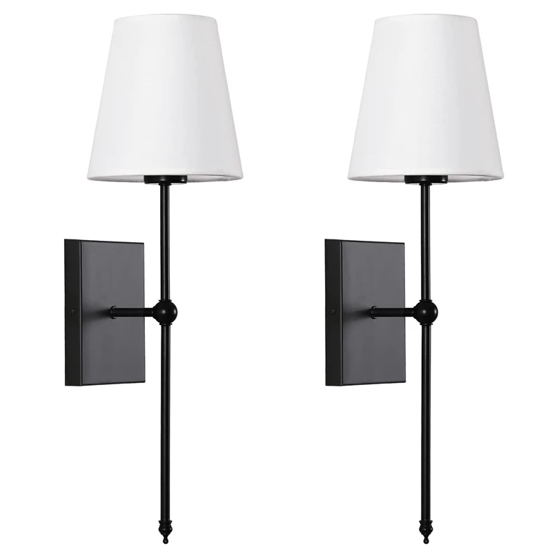 Nordic Simple Wall Lamp for Minimalist Metal Light Bedroom Bedside Lamp Corridor Decor Cloth Cover Wall Sconce Indoor Luminaire