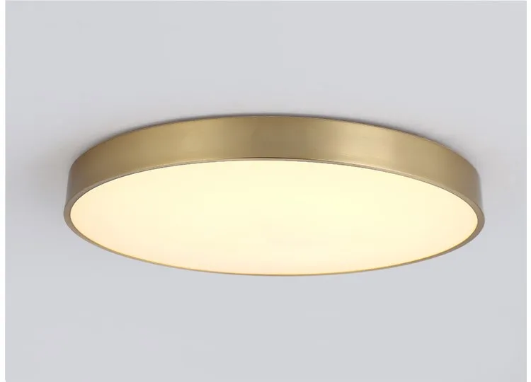 Modern LED Aisle Ceiling Light Lamps For Bedroom Corridor Garage Cloakroom Balcony Indoor Lighting Fixtures Simple Golden Round