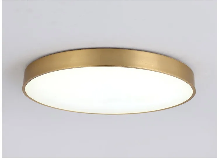 Modern LED Aisle Ceiling Light Lamps For Bedroom Corridor Garage Cloakroom Balcony Indoor Lighting Fixtures Simple Golden Round