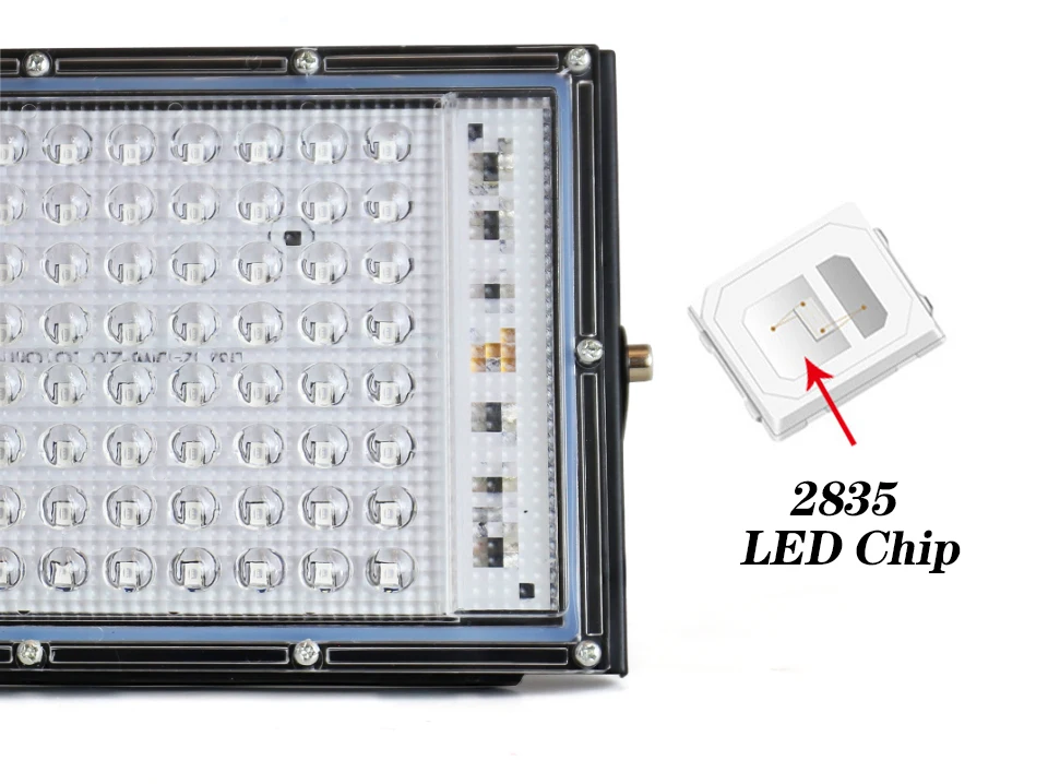 395nm 400nm Led UV Floodlight 220V Ultraviolet Stage Lamp 50W 100W LED Stage Blacklight Waterproof Disco Party Stage Backlight