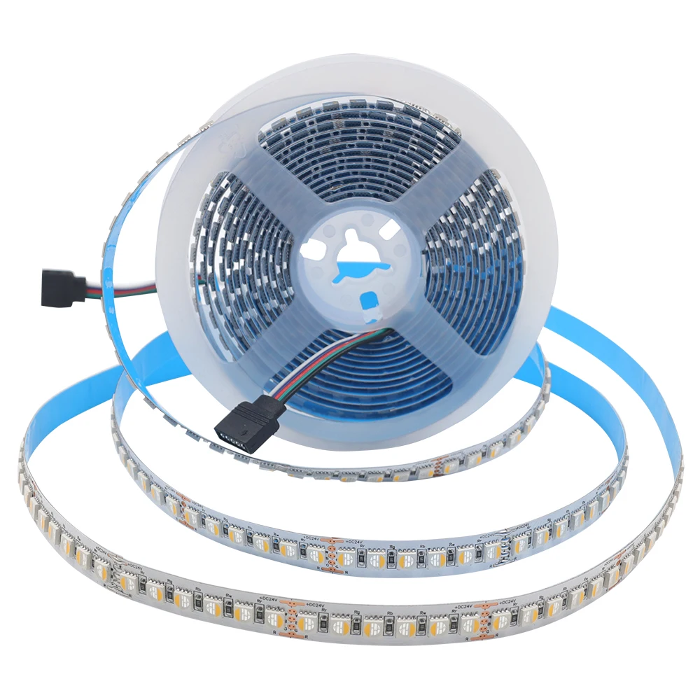 RGBW RGBWW LED Strip DC 12V 24V 4 Colors In 1 Chip SMD 5050 60 108 120 Leds/M Flexible Ribbon Tape Rope Light
