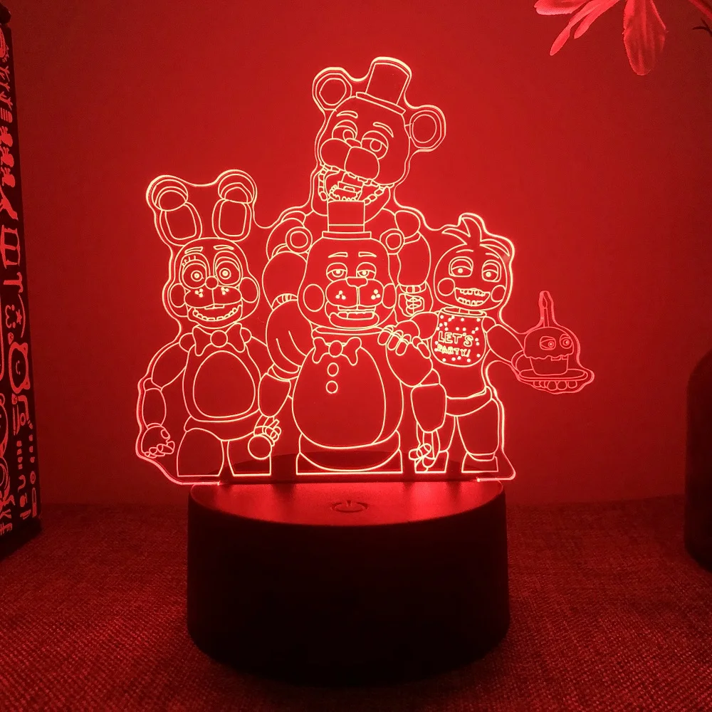 3D Illusion Night Light Messi 7 Color/16 Color Gradient Touch Switch LED Night Light Table Lamp (Crackle White)
