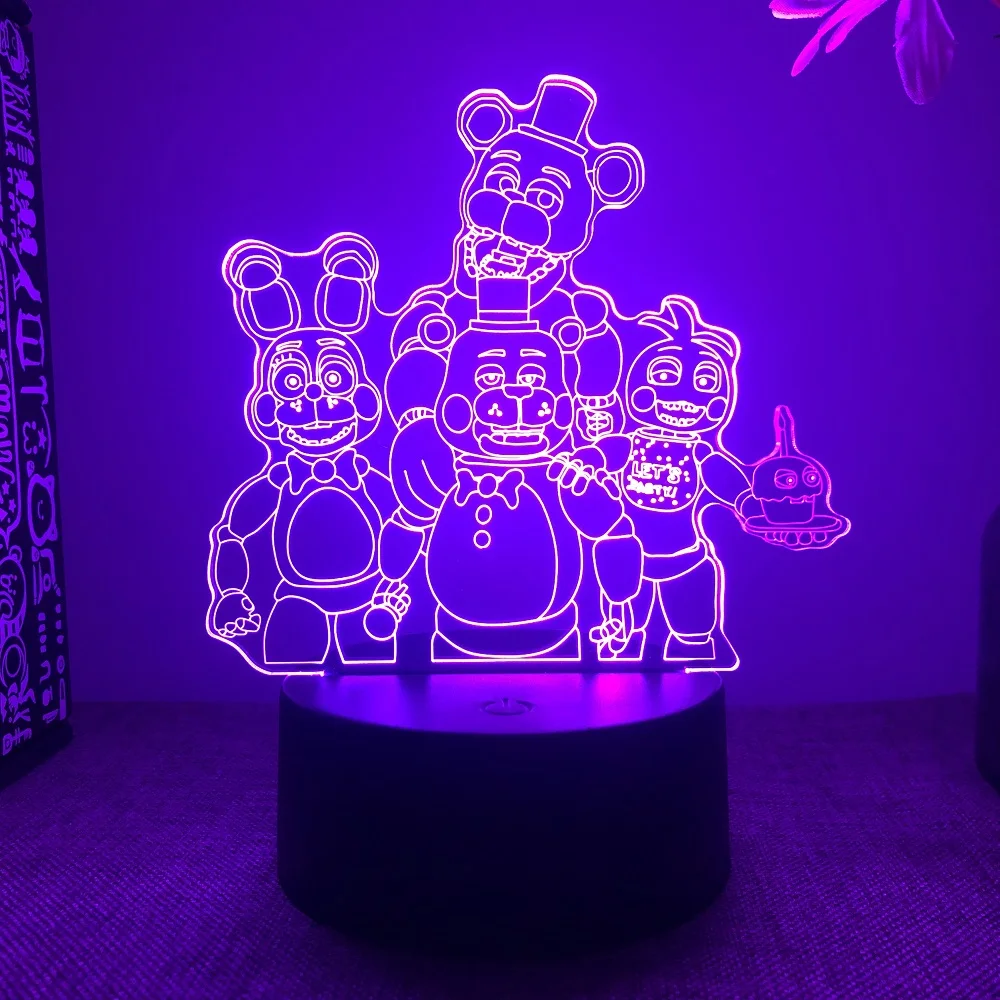 3D Illusion Night Light Messi 7 Color/16 Color Gradient Touch Switch LED Night Light Table Lamp (Crackle White)