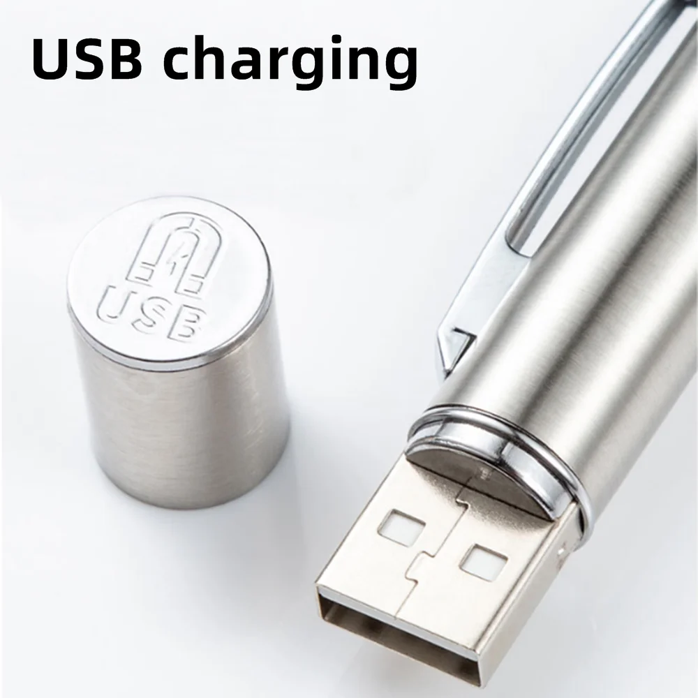 365nm UV Black Light Pen Flashlight USB Charging Money Ore Moldy Food Pet Stains Cat Tinea Leakage Invisible Ink Marker Checker
