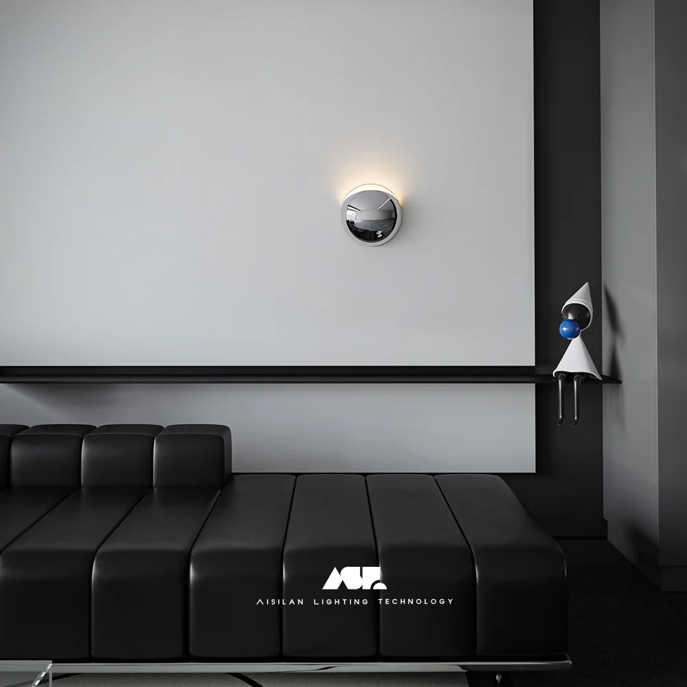 Aisilan LED Wall Lamp Garden Outdoor Waterproof IP67 Indoor Modern 7W Wall Lighting for Bedroom Nightstand Stair Entrance