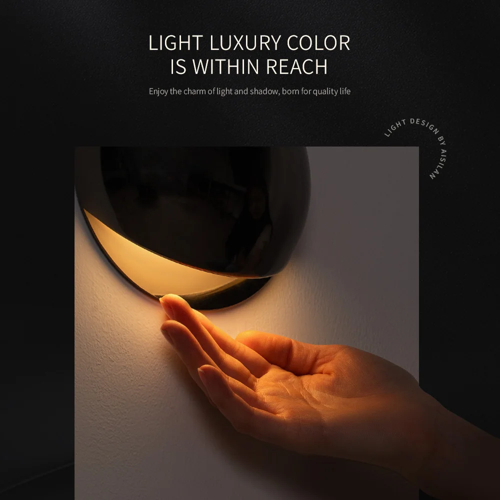 Aisilan LED Wall Lamp Garden Outdoor Waterproof IP67 Indoor Modern 7W Wall Lighting for Bedroom Nightstand Stair Entrance