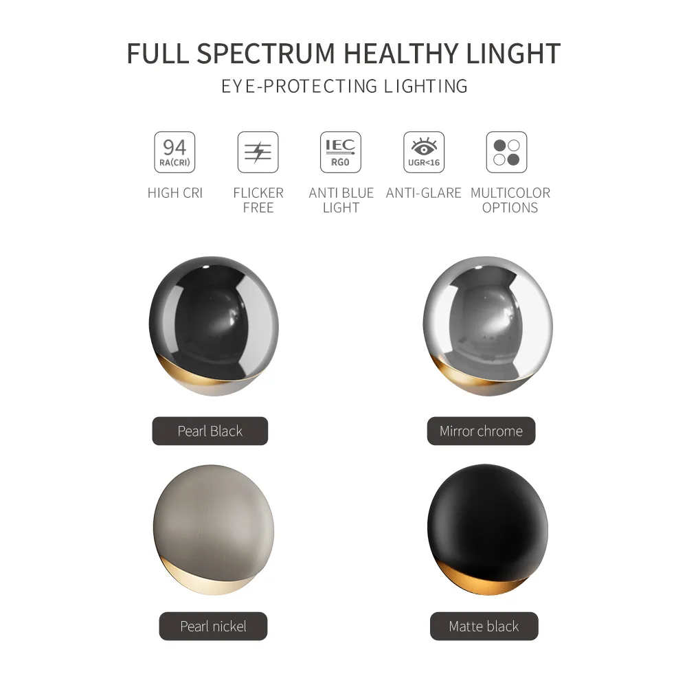 Aisilan LED Wall Lamp Garden Outdoor Waterproof IP67 Indoor Modern 7W Wall Lighting for Bedroom Nightstand Stair Entrance
