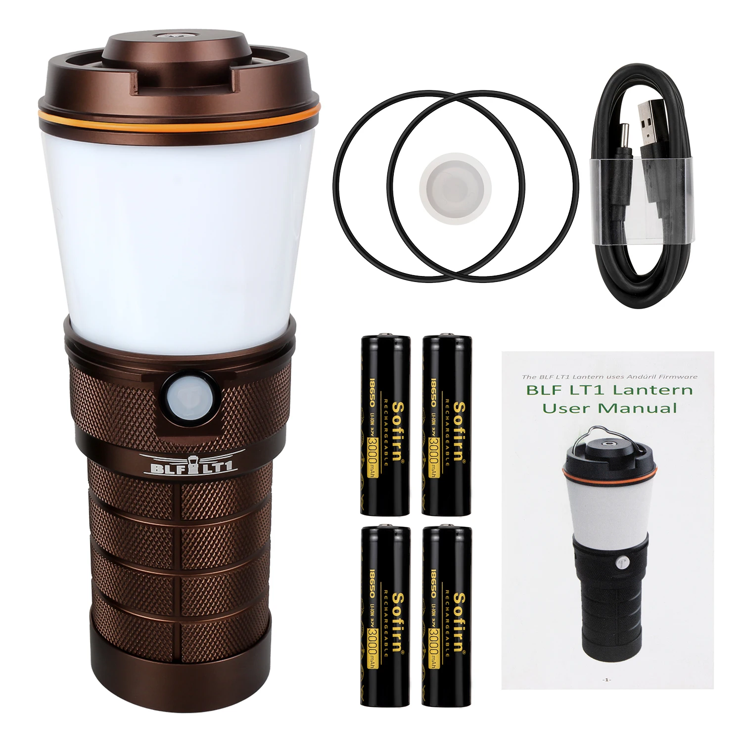 Sofirn Anduril 2.0 LT1 USB C Rechargeable Lantern Camping Light 8* LH351D Flashlight Outdoor Torch