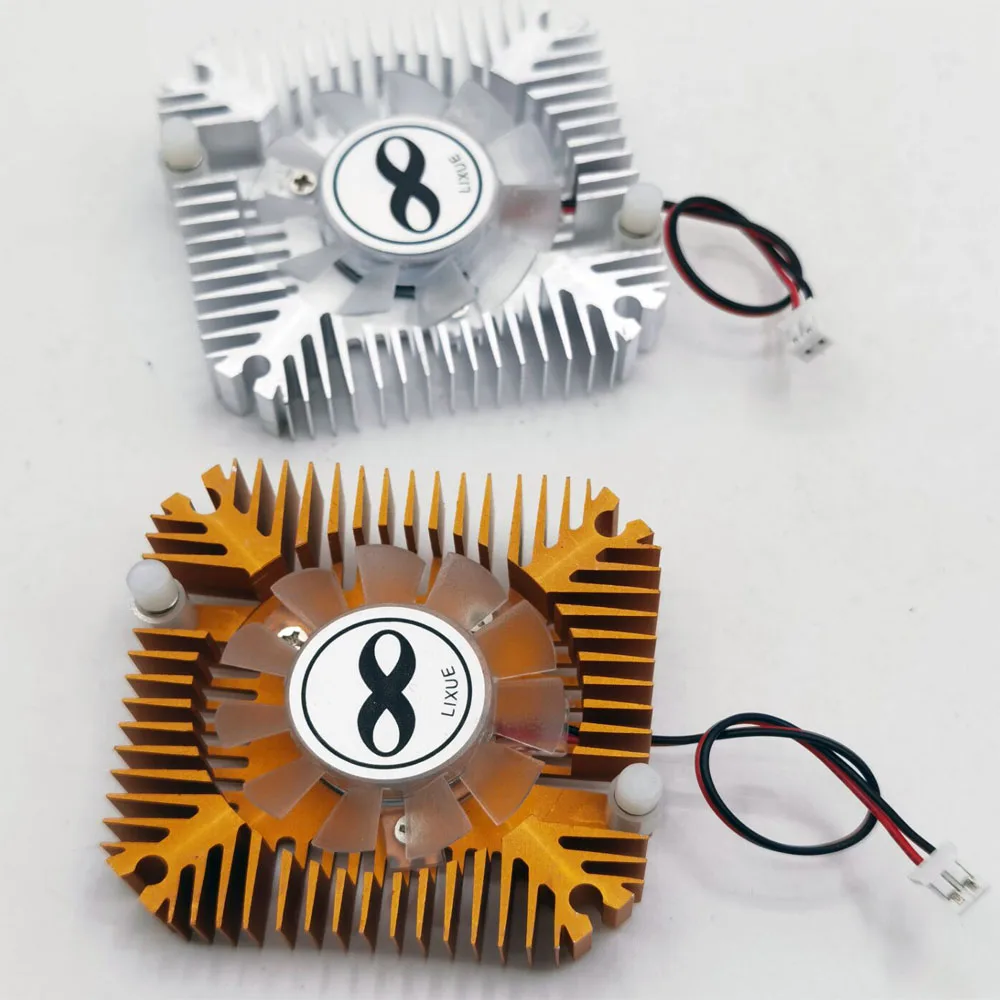 1Pcs 5Pcs 10Pcs 5W 10W High Power Led Heatsink With Fan Aluminium Cooling For 5W/10W Led 12V