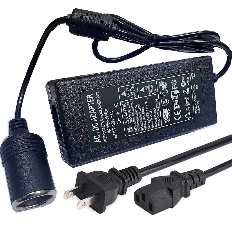 Car Power Adapter AC to DC Converter 110V/ 240V to 12V 15A 180w Power Supply Adapter Cigarette lighter with EU plug 10A 8A 6A 5A