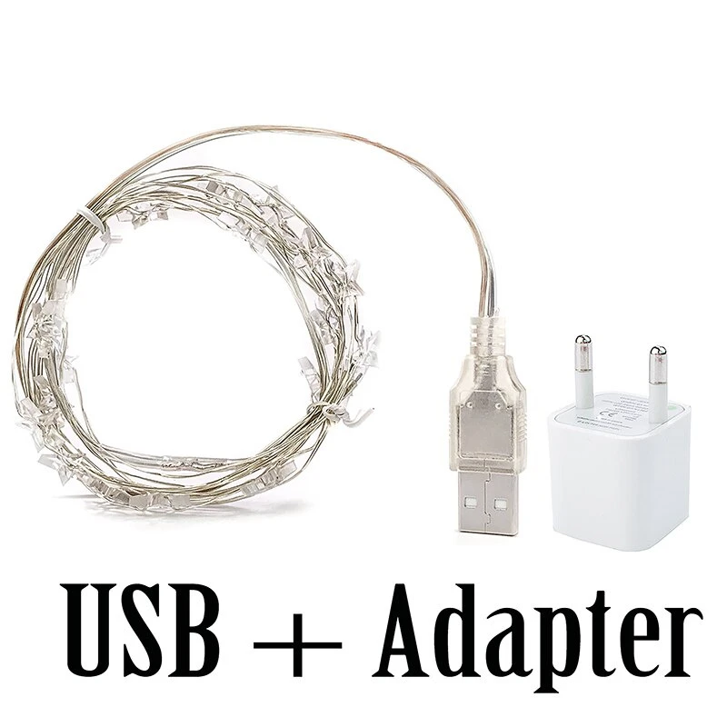 LED Star Fairy Lights String 2/4/6M Battery/USB Plug Garland Stars Light for Room Wedding Party Decoration Navidad 2026