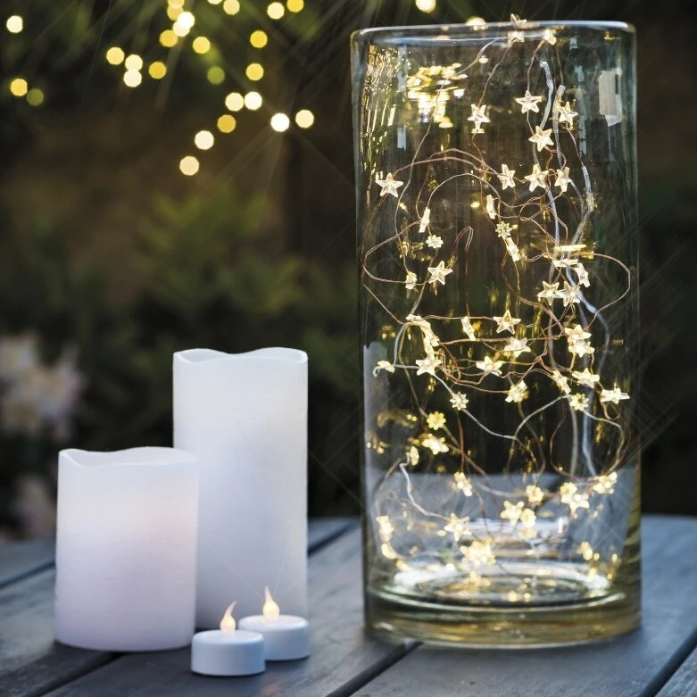 LED Star Fairy Lights String 2/4/6M Battery/USB Plug Garland Stars Light for Room Wedding Party Decoration Navidad 2026
