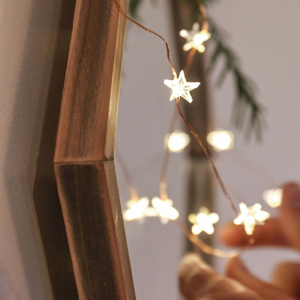 LED Star Fairy Lights String 2/4/6M Battery/USB Plug Garland Stars Light for Room Wedding Party Decoration Navidad 2026