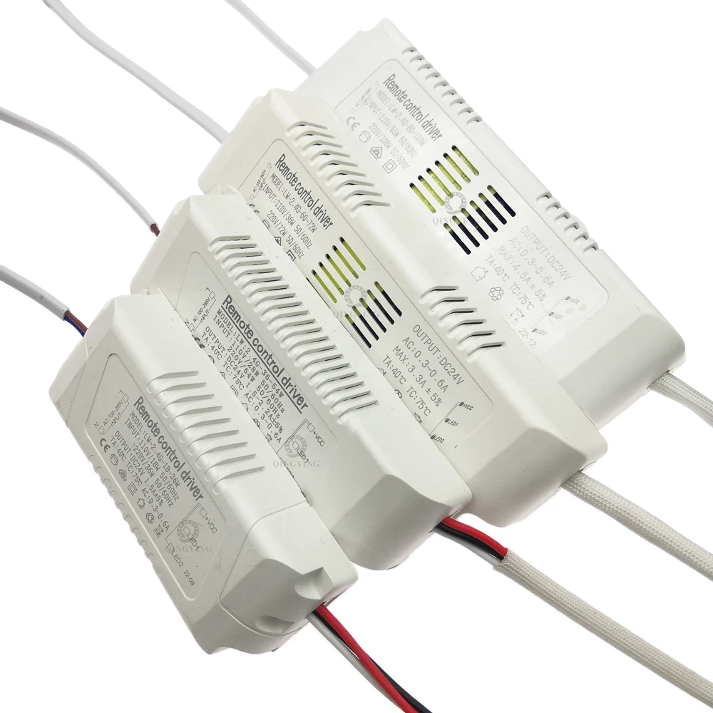 AC110V-220V 18W-108W-150W Output 24V 2.4G Remote Control LED Driver Power Supply For Dual Color LED Strip Dimming Color Changing