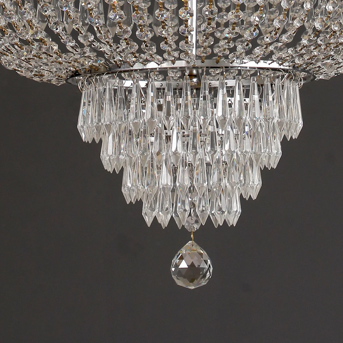 LED Pendant Light Luxury For Living Room Crystal Chandelier Hotel Lobby Villa High Ceiling Staircase European-Style Chandelier
