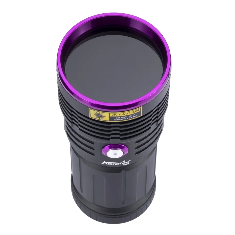 80W 365nm UV Flashlight Ultraviolet Ultra Violets Black Light Torch Pet Moss Detector Cat Dog Stains Bed Bug Moldy Food SV84