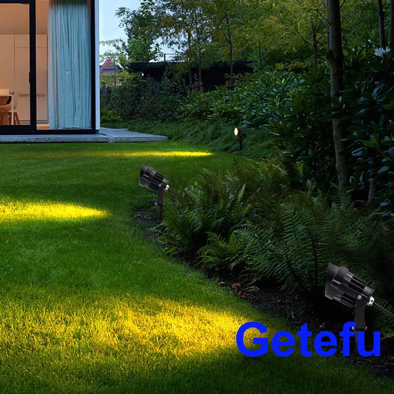 LED COB Spike Lawn Lamp 7W 10W 20W 5W Outdoor Garden Lighting Waterproof Lighting Led Garden Path Spotlights AC85-265V DC12-24V