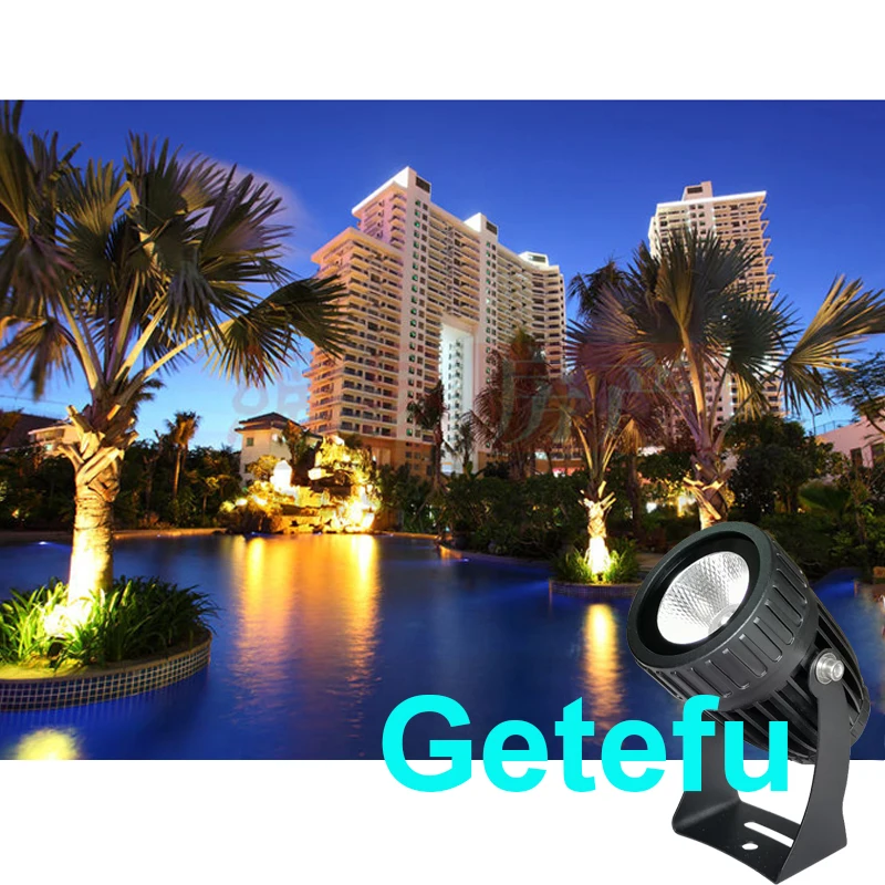 LED COB Spike Lawn Lamp 7W 10W 20W 5W Outdoor Garden Lighting Waterproof Lighting Led Garden Path Spotlights AC85-265V DC12-24V