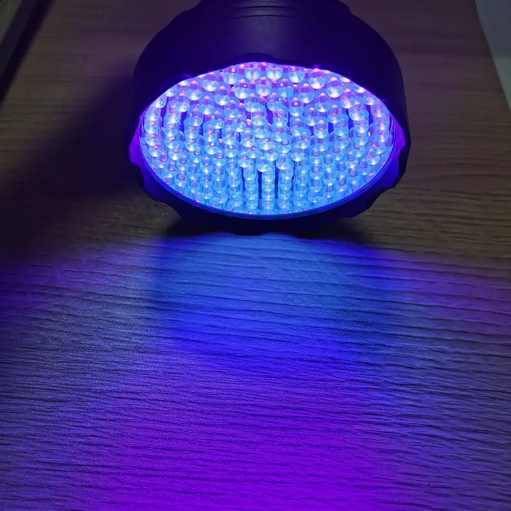128LED 395nm UV Flashlight High Power Ultraviolet Torch Money Ore Pet Stains Invisible ink Scorpion Marker Fluorescent light