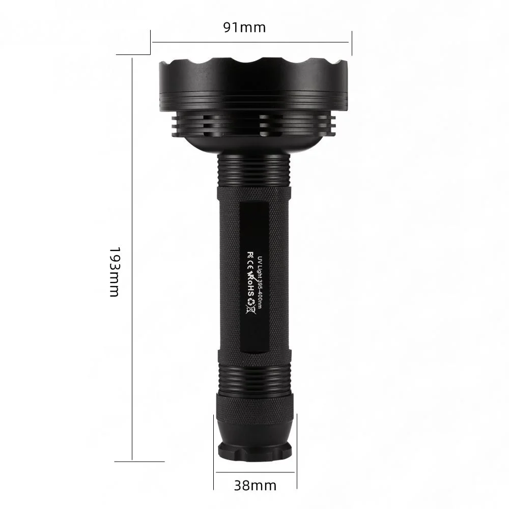 128LED 395nm UV Flashlight High Power Ultraviolet Torch Money Ore Pet Stains Invisible ink Scorpion Marker Fluorescent light