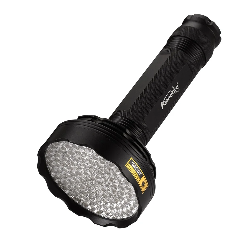 128LED 395nm UV Flashlight High Power Ultraviolet Torch Money Ore Pet Stains Invisible ink Scorpion Marker Fluorescent light