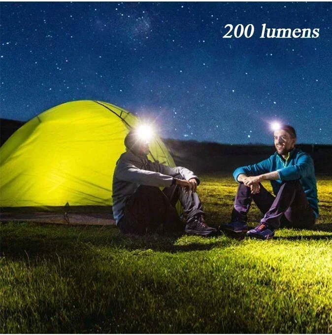 Mini Headlamp Strong Light Led Night Fishing Powerful Torch Head Lamp Outdoor Waterproof Camping Portable LED Sensor Headlamps