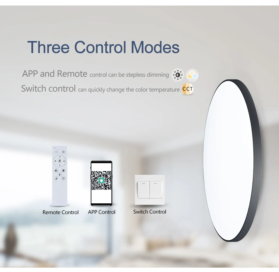 MARPOU 110V 220V 36W 50W 80W Smart Round Ceiling Light with bluetooth APP Remote control Waterproof Ceiling light bathroom