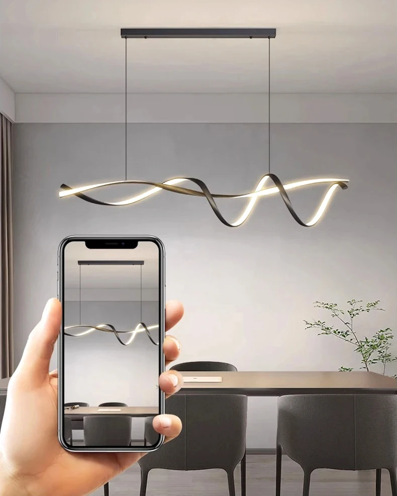 Modern glass home decor led lights pendant light lamps for living room Chandeliers for dining room hanging light indoor lighting