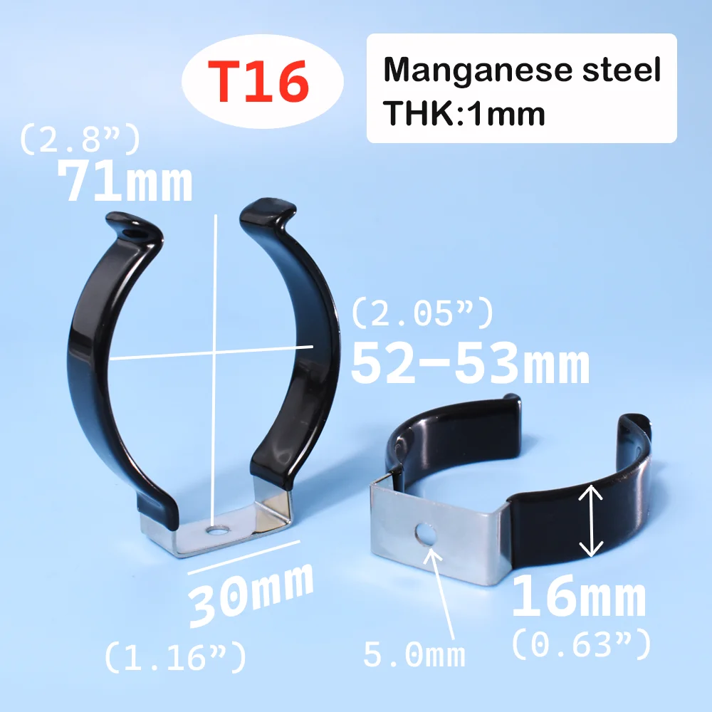 Black PVC T5 T8 T9 T10 T12 Tube Holders LED Light Bulb Clamps Support Fluorescent Tube Replacement Mounting Accessories U Clip