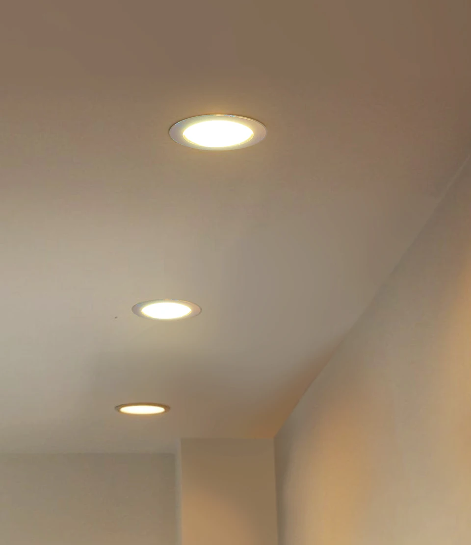 7W 9W 12W 15W 18W Spot LED Downlight AC 220V 240V Waterproof Warm White Cold White Kitchen Round Recessed Lamp LED Spot Lighting