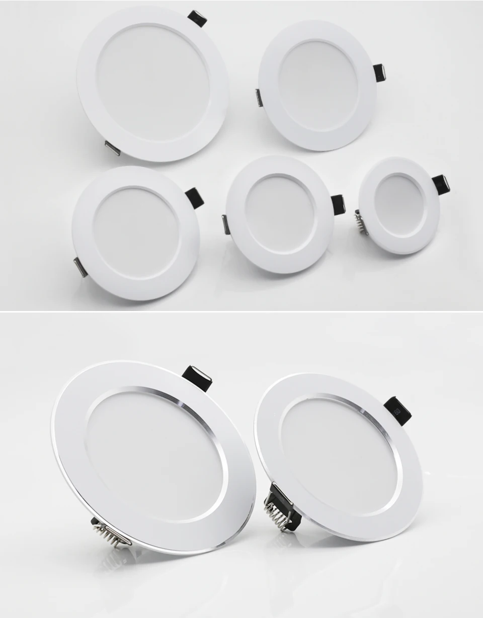 7W 9W 12W 15W 18W Spot LED Downlight AC 220V 240V Waterproof Warm White Cold White Kitchen Round Recessed Lamp LED Spot Lighting
