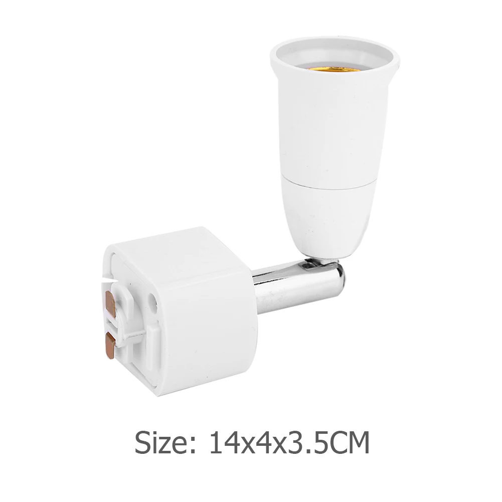 85-240V E27 LED Copper 90 Degree Rotatable Adjustable Lamp Bases Converter Light Bulbs Socket Base Adapter Lighting Products