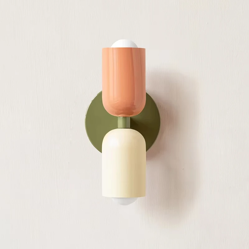 Modern Minimalist Macron Multi-color Bedroom Bedside Table Dining Room Corridor Wall Lamp Staircase Store Wall Lamp LightinE27