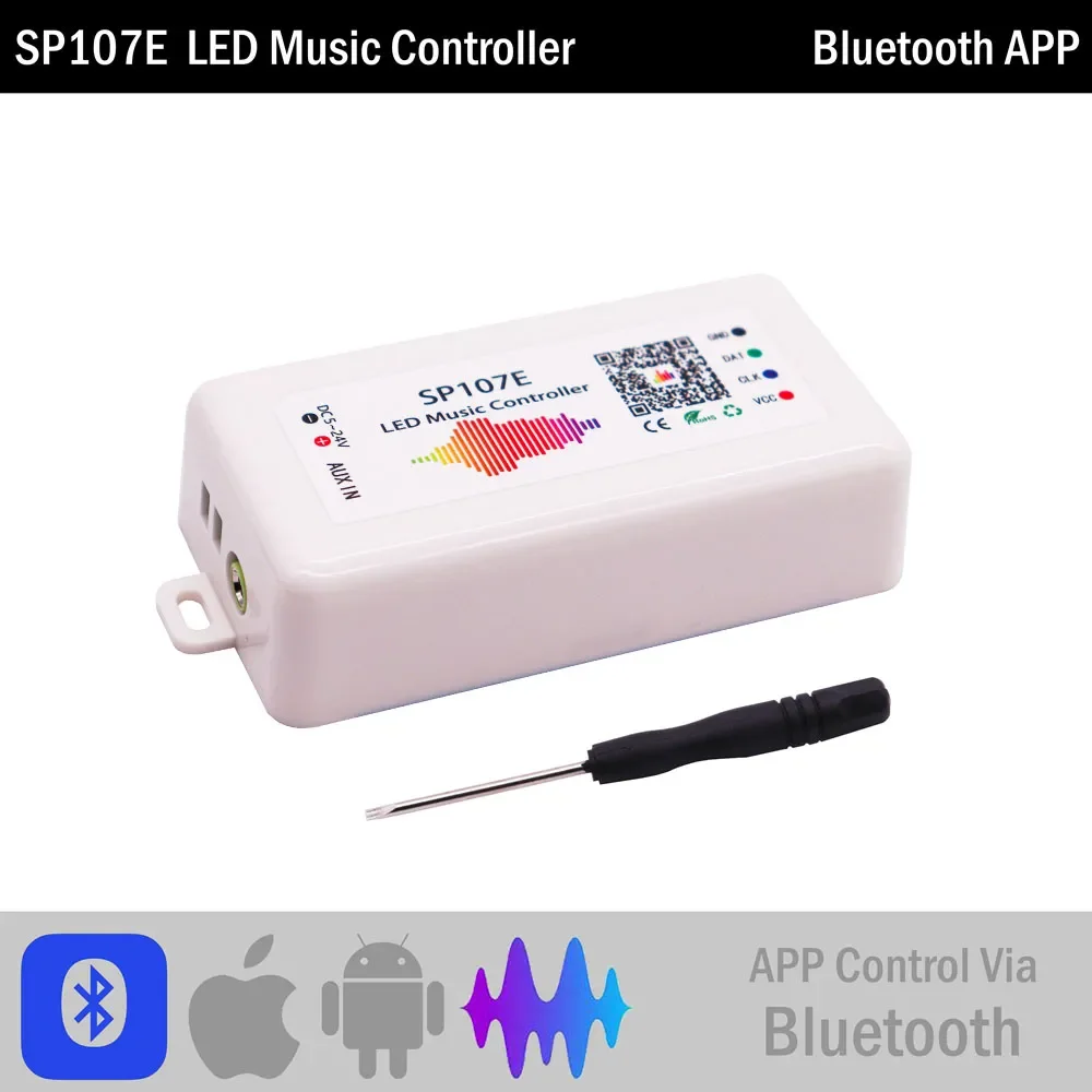 WS2812B WS2811 Pixels LED Strip Controller Wifi /Bluetooth /Music Controller SP108E SP511E SP801E SP110E SP105E SP107E DC5-24V