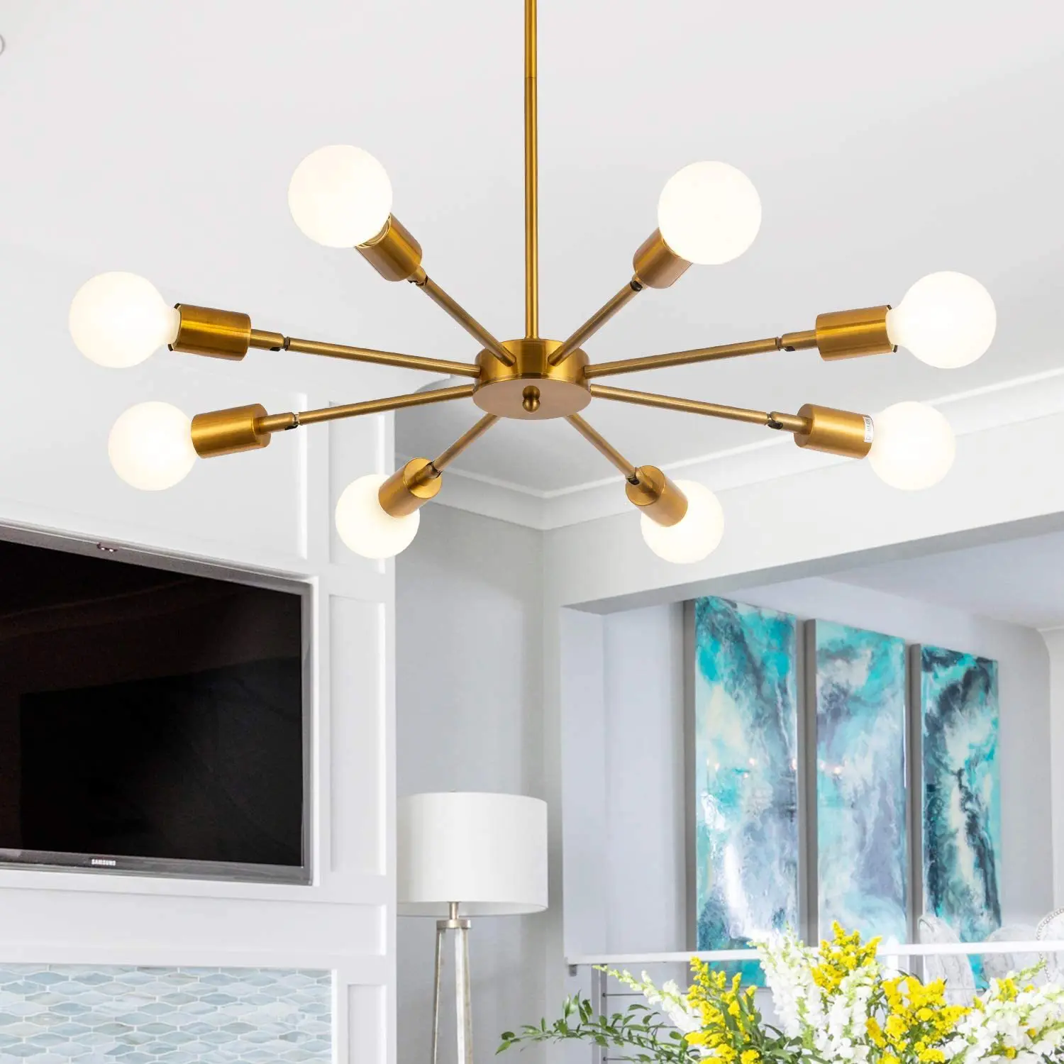 Living Room Ceiling Lamp Modern Chandelier Home Lighting E27 Mounted for Bedroom Dining Room Corridor Light Balcony Lights