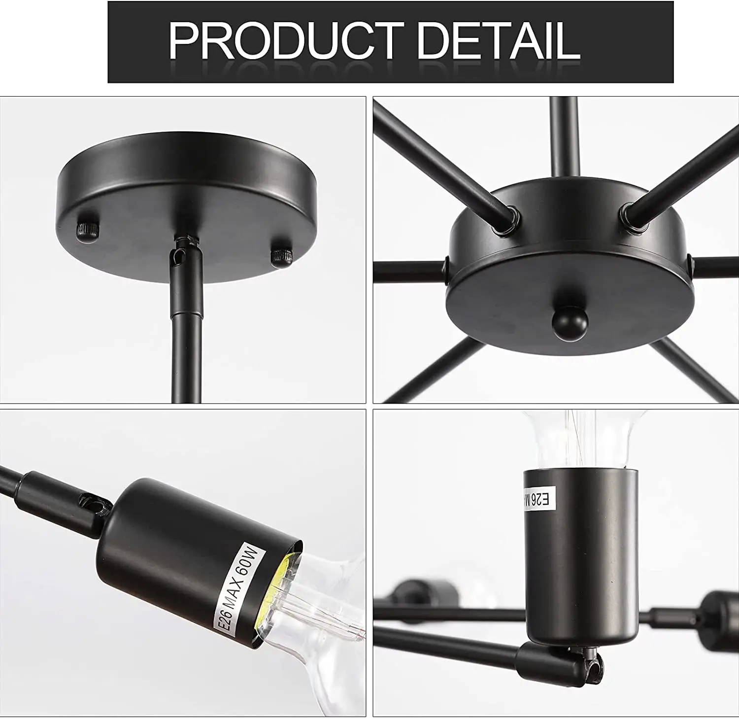 Living Room Ceiling Lamp Modern Chandelier Home Lighting E27 Mounted for Bedroom Dining Room Corridor Light Balcony Lights