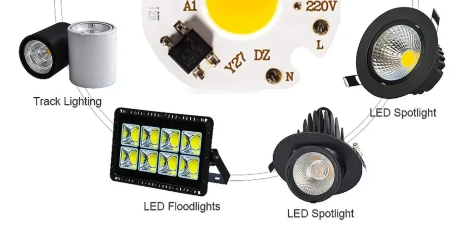 6Pcs/lot LED 3W 5W 7W 10W 12W COB Chip Lamp 220V Smart IC No Need Driver LED Bulb For Flood Light Cold White Warm White
