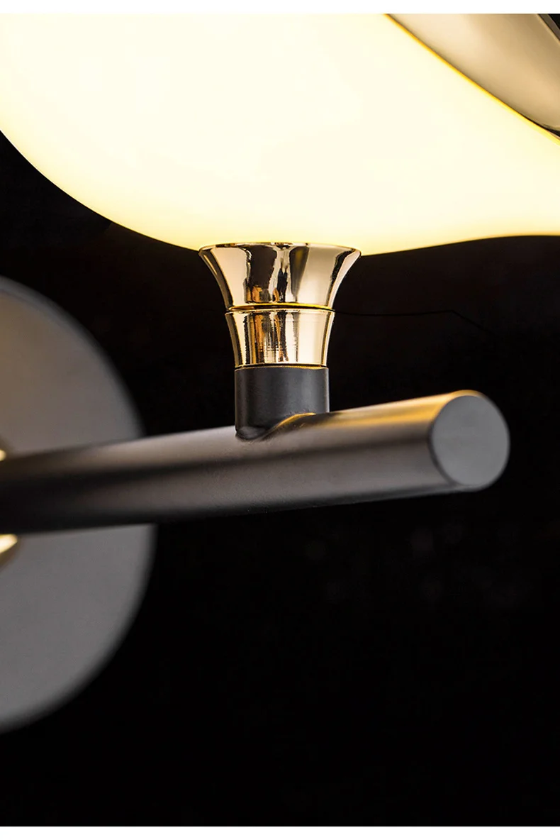 Nordic LED Golden Bird Wall Lamp Parlor Bar Bedside Hanging Light Novelty Rotatable Wall Lamp Bedroom Bedside Indoor Sconce
