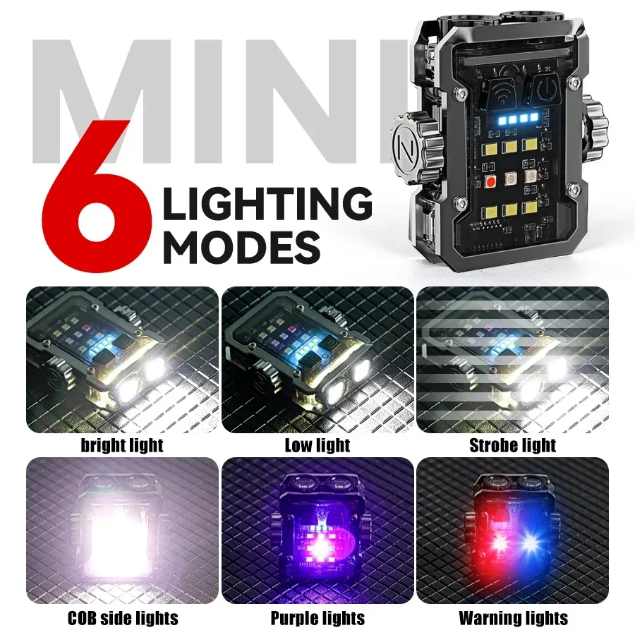 Multifunctional COB Flashlight Super Bright Powerful Pocket Torch Light LED Linterna COB Portable Clip on Emergency Flashlights